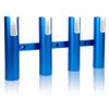 Xinkunmarine Aluminium Fishing Rod Holders for Boat, Wall-Mounted Fishing Pole Roof Rod Rack,Surf Fishing Rod Holder for Truck, Boats & Yacht (4 Tubes Blue) view 1