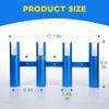 Xinkunmarine Aluminium Fishing Rod Holders for Boat, Wall-Mounted Fishing Pole Roof Rod Rack,Surf Fishing Rod Holder for Truck, Boats & Yacht (4 Tubes Blue) view 2
