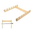 Alomejor Fishing Rod Rack Fishing Rod Holder Fishing Pole Bracket Wall?Mounted 6 Position Fishing Pole Stand view 1