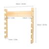 Alomejor Fishing Rod Rack Fishing Rod Holder Fishing Pole Bracket Wall?Mounted 6 Position Fishing Pole Stand view 3