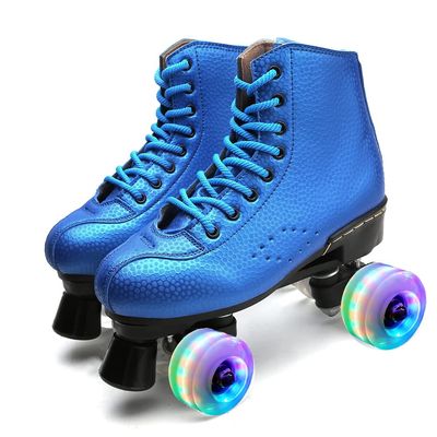 Beginner Roller Skates Women Indoor Outdoor Artistic Skates for Youth and Adults Blue 5 M US Women