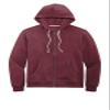 District Re-Fleece Full-Zip Hoodie, Maroon Heather, S view 1