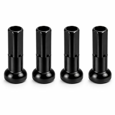 Aluminum Alloy Spoke Nipples, and Stylish Aluminum Alloy Spoke Nipples for Bicycles,Wheel Spoke End Tips,14x6mm Black end Tips for 100pc Set,for Mountain Bikes,Road Bikes,ci
