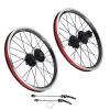 16 inch wheel, mountain wheel set 305 disc brake 11-speed 6-nail bearing Compatible with V-brake(black) view 4