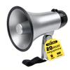 MyMealivos Portable Megaphone Bullhorn 20 Watt Power Megaphone Speaker Voice and Siren/Alarm Modes with Volume Control and Strap (Silver) view 1