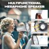 MyMealivos Portable Megaphone Bullhorn 20 Watt Power Megaphone Speaker Voice and Siren/Alarm Modes with Volume Control and Strap (Silver) view 3