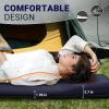 FUNDANGO Double Self Inflating Sleeping Pad for Camping Sleeping Mat with Built-in Pillow, Portable Lightweight Large Inflatable Foam Air Mattress 2 Person for Backpacking, Tent, Car,Travel, Outdoor view 2