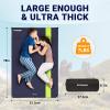FUNDANGO Double Self Inflating Sleeping Pad for Camping Sleeping Mat with Built-in Pillow, Portable Lightweight Large Inflatable Foam Air Mattress 2 Person for Backpacking, Tent, Car,Travel, Outdoor view 3