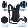 Gelindo Water Backpack Hiking Hydration Pack, Insulated Hydration Backpacks with 2L BPA Free Water Bladder for Men, Women, for Running, Cycling, Camping, Walking and Outdoor-SkyBlue view 2