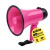 MyMealivos Portable Megaphone Bullhorn 20 Watt Power Megaphone Speaker Voice and Siren/Alarm Modes with Volume Control and Strap (Deeppink) view 1
