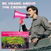 MyMealivos Portable Megaphone Bullhorn 20 Watt Power Megaphone Speaker Voice and Siren/Alarm Modes with Volume Control and Strap (Deeppink) view 2
