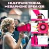 MyMealivos Portable Megaphone Bullhorn 20 Watt Power Megaphone Speaker Voice and Siren/Alarm Modes with Volume Control and Strap (Deeppink) view 4