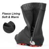 ROCKBROS Cycling Shoe Covers Warm Bike Shoe Cover Warmer Water Resistant Windproof Bicycle Overshoes for Mountain Road Bike Shoes M Black view 3