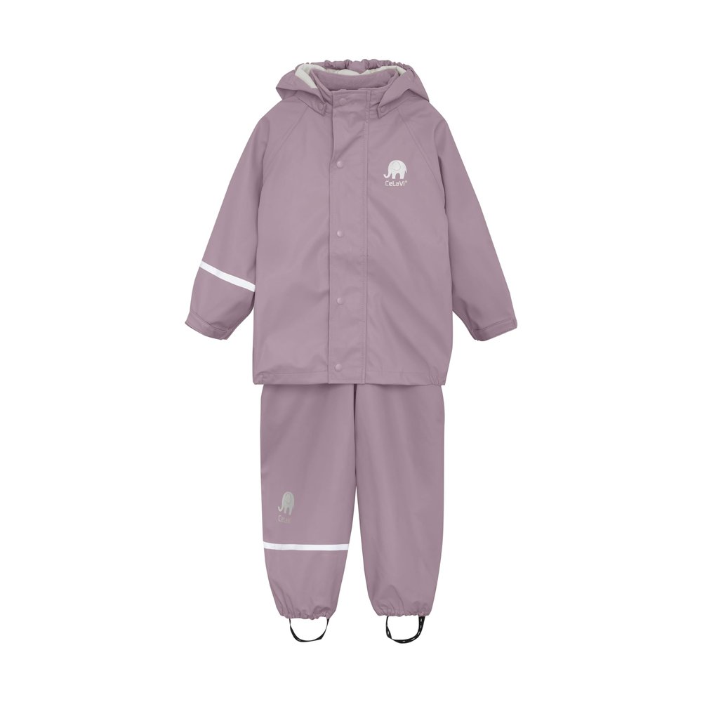 CeLaVi European Kids Rain, Mud and Snow Suit for Boys Girls with Detachable Hood. 2Pcs Waterproof Rain Set or One Piece