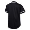 EALER BJ80 Series Mens Baseball Jersey Button Down Shirts Short Sleeve Hipster Hip Hop Sports Uniforms Black view 2