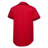EALER BJ80 Series Mens Baseball Jersey Button Down Shirts Short Sleeve Hipster Hip Hop Sports Uniforms Red view 2