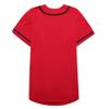 EALER BJ80 Series Mens Baseball Jersey Button Down Shirts Short Sleeve Hipster Hip Hop Sports Uniforms Red view 4