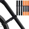 SANNIX 6 Pcs Reusable Bike Wheel Strap Adjustable Bike Wheel Stabilizer Straps Bike Rack Strap with Durable Hook (Black and Orange) view 1