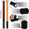 SANNIX 6 Pcs Reusable Bike Wheel Strap Adjustable Bike Wheel Stabilizer Straps Bike Rack Strap with Durable Hook (Black and Orange) view 2