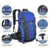 Garloben 40L Hiking Backpack, Waterproof Men Women Outdoor Travel Backpack for Trekking, Camping, Walking with Rain Cover (Blue) view 3