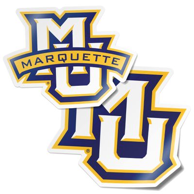 Desert Cactus Marquette University Sticker Golden Eagles MU Vinyl Decal Laptop Water Bottle Car Scrapbook (4 Inch Set V1)