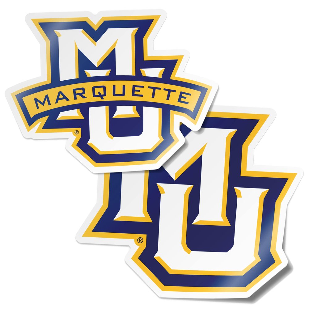 Desert Cactus Marquette University Sticker Golden Eagles MU Vinyl Decal Laptop Water Bottle Car Scrapbook (4 Inch Set V1)