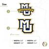 Desert Cactus Marquette University Sticker Golden Eagles MU Vinyl Decal Laptop Water Bottle Car Scrapbook (4 Inch Set V1) view 4