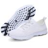 Racqua Mens Womens Lightweight Quick Drying Aqua Water Shoes Athletic Sport Walking Shoes Swimming Shoes White 8 Women/7 Men view 1