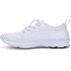 Racqua Mens Womens Lightweight Quick Drying Aqua Water Shoes Athletic Sport Walking Shoes Swimming Shoes White 8 Women/7 Men view 2