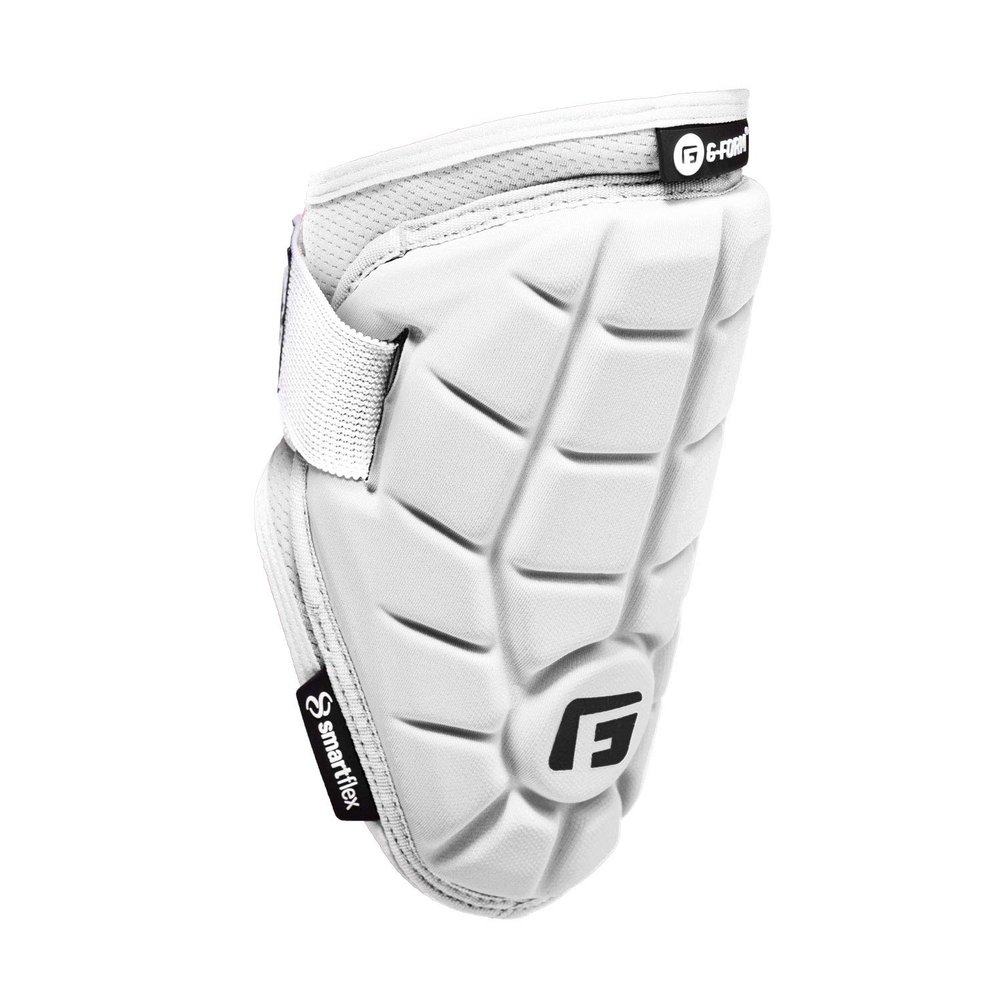G-Form Elite Speed Batter's Baseball Elbow Guard - Elbow Pad with Adjustable Straps - White, Adult L/XL