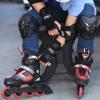 FILA J-One Adjustable Kids Inline Skates - Secure Fit for Growing Feet, Ideal for Boys and Girls, Black/Red, Medium - Big Kid 1-4 view 2