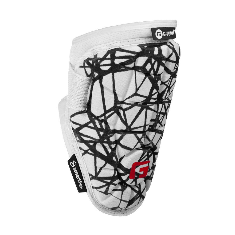 G-Form Elite Speed Batter's Baseball Elbow Guard - Elbow Pad with Adjustable Straps - White Prism, Adult L/XL