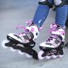 FILA J-One Adjustable Kids Inline Skates - Secure Fit for Growing Feet, Ideal for Boys and Girls, Black/Pink, Medium - Big Kid 1-4 view 2