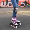 FILA J-One Adjustable Kids Inline Skates - Secure Fit for Growing Feet, Ideal for Boys and Girls, Black/Pink, Medium - Big Kid 1-4 view 3
