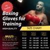 Kruzak Plain Focus Mitts and Boxing Gloves Set for Kickboxing and Muay Thai MMA Training - Fitness Kit with Punching Pads for Martial Arts and Karate - Red - 16oz view 4