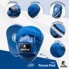 Kruzak Plain Focus Mitts and Boxing Gloves Set for Kickboxing and Muay Thai MMA Training - Fitness Kit with Punching Pads for Martial Arts and Karate - Blue - 16oz view 3
