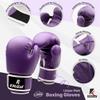 Kruzak Plain Focus Mitts and Boxing Gloves Set for Kickboxing and Muay Thai MMA Training - Fitness Kit with Punching Pads for Martial Arts and Karate - Purple - 10oz view 2