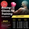 Kruzak Plain Focus Mitts and Boxing Gloves Set for Kickboxing and Muay Thai MMA Training - Fitness Kit with Punching Pads for Martial Arts and Karate - Pink - 16oz view 4