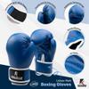 Kruzak Plain Focus Mitts and Boxing Gloves Set for Kickboxing and Muay Thai MMA Training - Fitness Kit with Punching Pads for Martial Arts and Karate - Blue - 12oz view 2