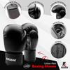 Kruzak Plain Focus Mitts and Boxing Gloves Set for Kickboxing and Muay Thai MMA Training - Fitness Kit with Punching Pads for Martial Arts and Karate - Black - 10oz view 2