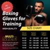 Kruzak Plain Focus Mitts and Boxing Gloves Set for Kickboxing and Muay Thai MMA Training - Fitness Kit with Punching Pads for Martial Arts and Karate - Black - 10oz view 4