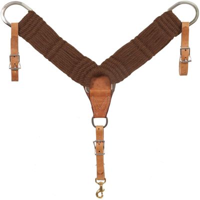 Mustang Alpaca Breast Collar with Leather Tugs
