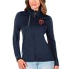 Antigua Women's Navy/Charcoal Chicago Bears Bear Head Generation Full-Zip Jacket view 1
