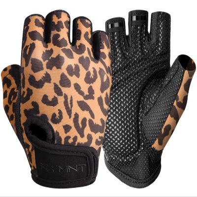 ZEROFIRE Workout Gloves for Women Men - Weight Lifting Gloves with Full Palm Protection & Extra Grip for Women Gym, Weightlifting, Weight Lift, Rowing, Exercise, Sport, Cycling.Leopard-Small