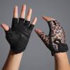 ZEROFIRE Workout Gloves for Women Men - Weight Lifting Gloves with Full Palm Protection & Extra Grip for Women Gym, Weightlifting, Weight Lift, Rowing, Exercise, Sport, Cycling.Leopard-Small view 3