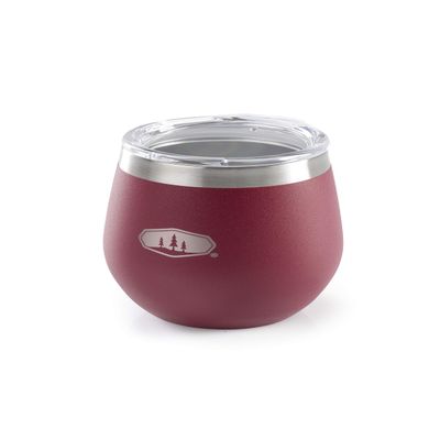 GSI Outdoors 63341 Glacier Stainless Insulated 8 fl. Oz Glass - Cabernet