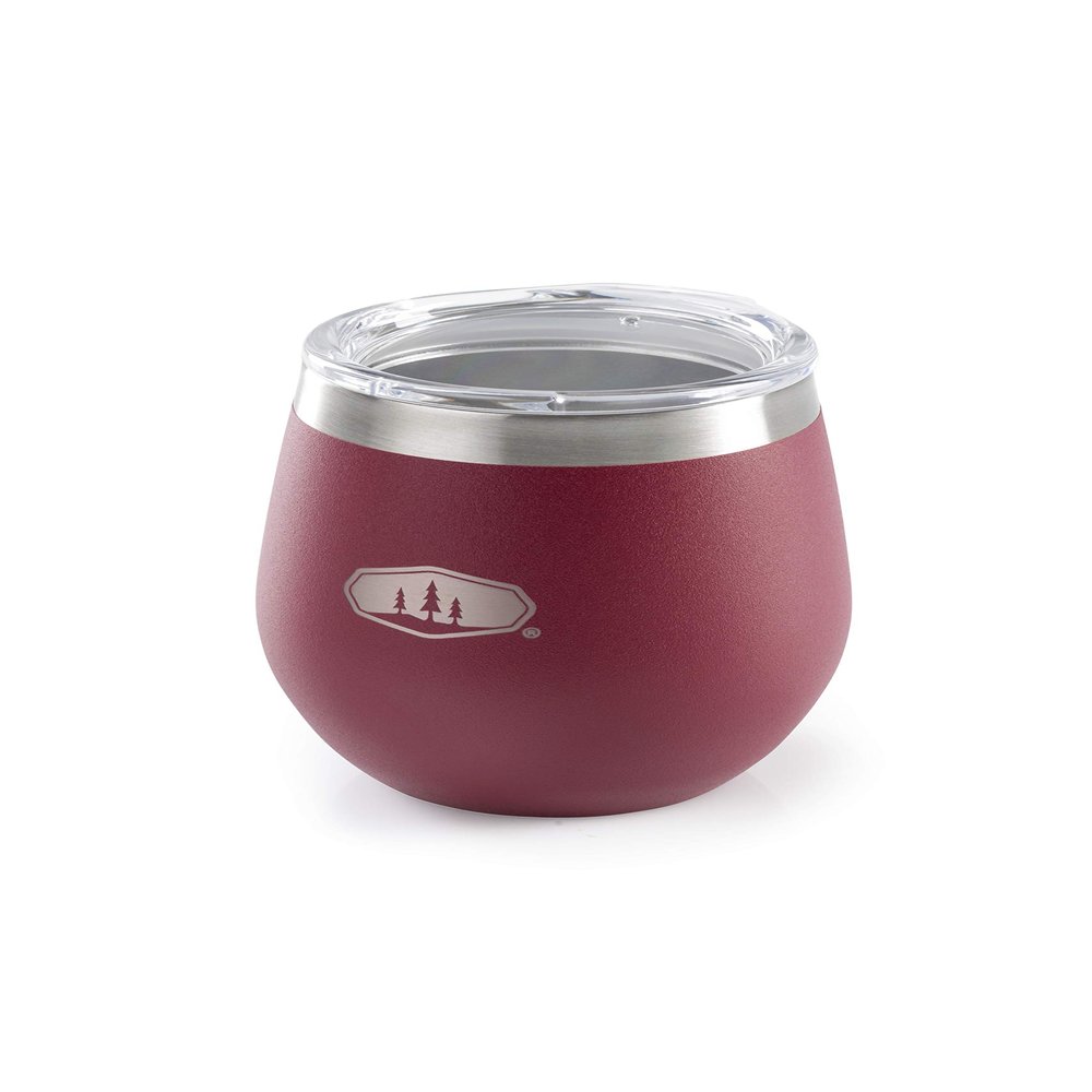 GSI Outdoors 63341 Glacier Stainless Insulated 8 fl. Oz Glass - Cabernet