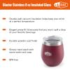 GSI Outdoors 63341 Glacier Stainless Insulated 8 fl. Oz Glass - Cabernet view 2