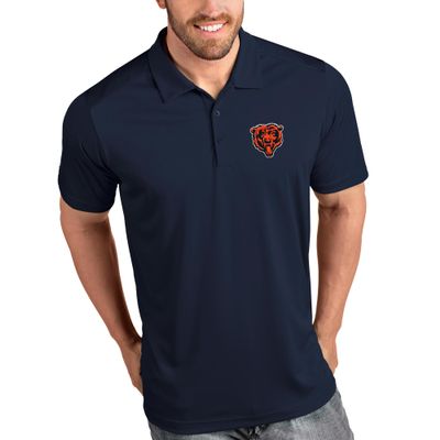 Antigua Men's Navy Chicago Bears Bear Head Tribute Polo