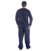 Facitisu Mens Sweatpants Fleece Athletic Open Bottom Workout Pants with Pocket Baggy Drawstring Sweats Pants Gym Joggers Navy 3X-Large view 4
